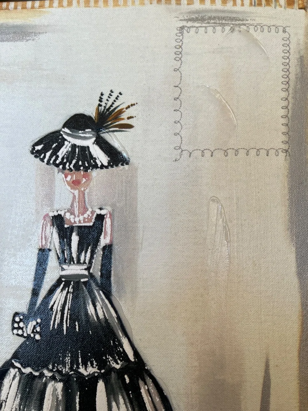 Set of 2 Liesl Long Colleen Karis Designs Fashion Canvas Wall Art Prints CHIC!